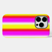 Coques Case-Mate iPhone bande arc-en-ciel rouge jaune (Verso (horizontal))