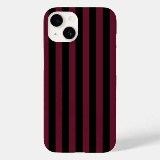 Coques Case-Mate iPhone Bande bordeaux et noire (Verso)