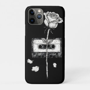 Case-Mate iPhone Case Bande Cassette Vintage Rose en Fleur Esthétique