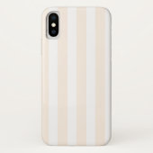 Coques Case-Mate iPhone Bande de bonbons beige et blanche (Dos)