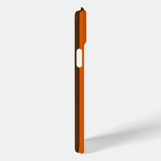 Coques Case-Mate iPhone Bande de cassette orange et Brown rétro (Verso / Droite)