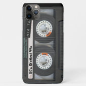 Coques Case-Mate iPhone Bande de cassette rétro personnalisable (Dos)