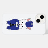 Coques Case-Mate iPhone Bande de Marquage Clarinet Lapin Bleu Blanc Bleu (Verso (horizontal))