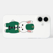 Coques Case-Mate iPhone Bande de Marquage de lapin Clarinet Green Gold (Verso (horizontal))