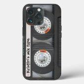 Coques Case-Mate iPhone Bande de mélange de cassettes personnalisable (Verso)
