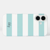 Coques Case-Mate iPhone Bande de menthe personnalisée (Verso (horizontal))