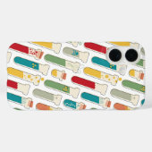Coques Case-Mate iPhone Bande de tube d'essai de chimie moderne du milieu  (Verso (horizontal))