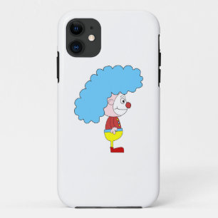 Case-Mate iPhone Case Bande dessinée colorée de clown. Cheveux bleus
