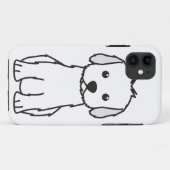 Coques Case-Mate iPhone Bande dessinée de chien de Cockapoo (Dos (Horizontal))