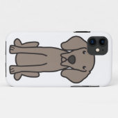 Coques Case-Mate iPhone Bande dessinée de chien de Weimaraner (Dos (Horizontal))