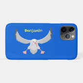 Coques Case-Mate iPhone Bande dessinée de l'oiseau mûre albatros (Dos (Horizontal))