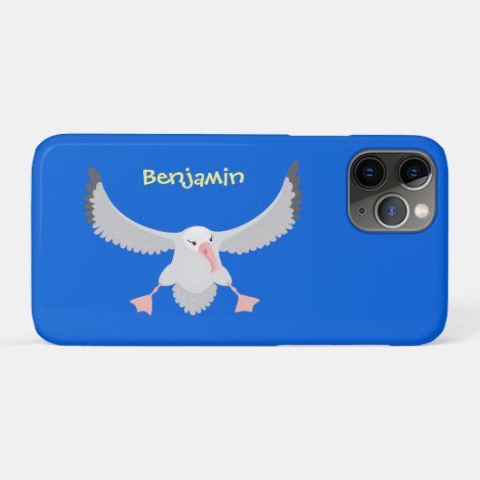 Coques Case-Mate iPhone Bande dessinée de l'oiseau mûre albatros (Dos (Horizontal))