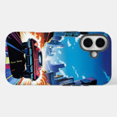 Coques Case-Mate iPhone Bande dessinée de voiture allant vite (Verso (horizontal))