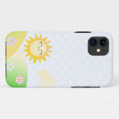 Coques Case-Mate iPhone Bande dessinée mignonne de kawaii du soleil (Dos (Horizontal))