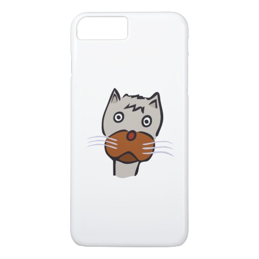 Coques Case-Mate iPhone Bande dessinée triste de chat (Dos)