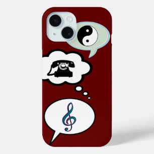 Coque Pour iPhone 15 bande dessinée Voix Ballons