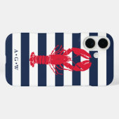 Coques Case-Mate iPhone Bande et homard de la marine de Preppy nautique |  (Verso (horizontal))