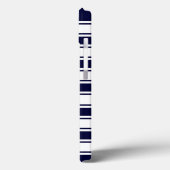 Coques Case-Mate iPhone Bande horizontale de la marine (Verso / Gauche)