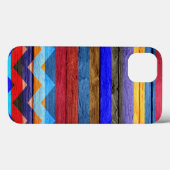 Coques Case-Mate iPhone Bande moderne en bois Chevron #2 (Verso (horizontal))