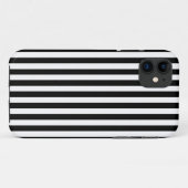 Coques Case-Mate iPhone Bande moderne noire (Dos (Horizontal))