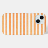 Coques Case-Mate iPhone Bande orange et blanche (Verso (horizontal))