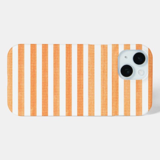 Coques Case-Mate iPhone Bande orange et blanche (Verso (horizontal))