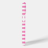 Coques Case-Mate iPhone Bande rose et blanche (Verso / Droite)