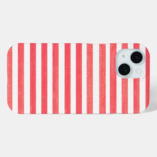 Coques Case-Mate iPhone Bande rouge et blanche (Verso (horizontal))