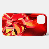 Coques Case-Mate iPhone Bande rouge rayée simulant le mouvement (Verso (horizontal))