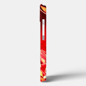 Coques Case-Mate iPhone Bande rouge rayée simulant le mouvement (Verso / Gauche)