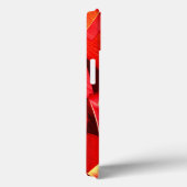 Coques Case-Mate iPhone Bande rouge rayée simulant le mouvement (Verso / Droite)