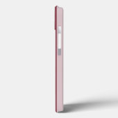 Coques Case-Mate iPhone Bande victorienne Rose foncée avec Monogramme (Verso / Gauche)