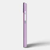 Coques Case-Mate iPhone Bande victorienne violette avec monogramme (Verso / Gauche)