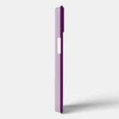 Coques Case-Mate iPhone Bande victorienne violette avec monogramme (Verso / Droite)