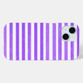 Coques Case-Mate iPhone Bande violette et blanche (Verso (horizontal))