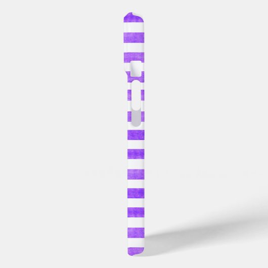 Coques Case-Mate iPhone Bande violette et blanche (Verso / Gauche)