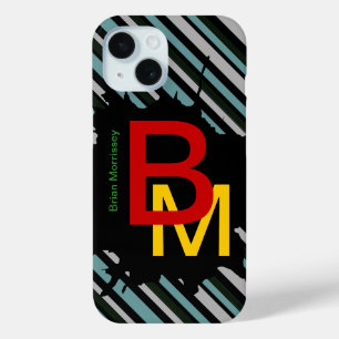 Coque Pour iPhone 15 bandes à ajouter au nom