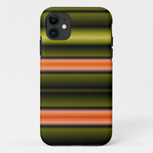 Coque Case-Mate Pour iPhone Bandes Abstraites (orange, vert, citron vert, noir
