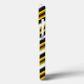 Coques Case-Mate iPhone Bandes arc-en-ciel blanc jaune (Verso / Gauche)