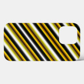 Coques Case-Mate iPhone Bandes arc-en-ciel blanc jaune (Verso (horizontal))