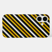 Coques Case-Mate iPhone Bandes arc-en-ciel blanc jaune (Verso (horizontal))