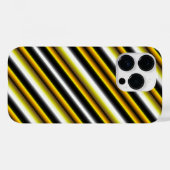 Coques Case-Mate iPhone Bandes arc-en-ciel blanc jaune (Verso (horizontal))