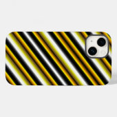 Coques Case-Mate iPhone Bandes arc-en-ciel blanc jaune (Verso (horizontal))