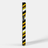 Coques Case-Mate iPhone Bandes arc-en-ciel blanc jaune (Verso / Droite)