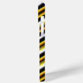 Coques Case-Mate iPhone Bandes arc-en-ciel blanc jaune (Verso / Gauche)