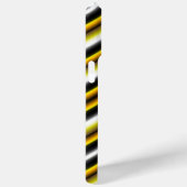 Coques Case-Mate iPhone Bandes arc-en-ciel blanc jaune (Verso / Droite)
