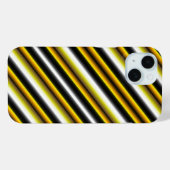 Coques Case-Mate iPhone Bandes arc-en-ciel blanc jaune (Verso (horizontal))