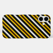 Coques Case-Mate iPhone Bandes arc-en-ciel blanc jaune (Verso (horizontal))