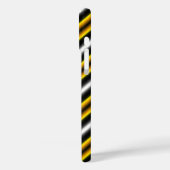 Coques Case-Mate iPhone Bandes arc-en-ciel blanc jaune (Verso / Gauche)