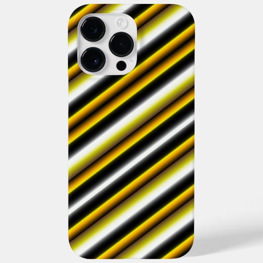 Coques Case-Mate iPhone Bandes arc-en-ciel blanc jaune (Verso)